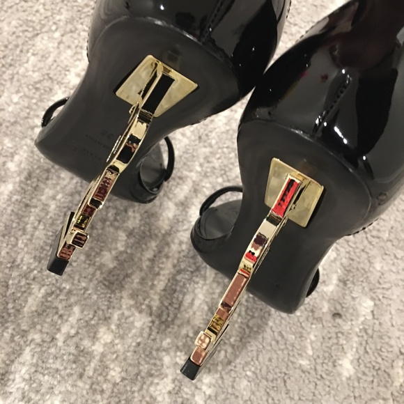 YSL Opyum Patent Leather Sandals Size 38 - Picture 3 of 5